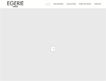 Tablet Screenshot of egerie-paris.com